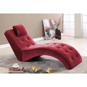 red lounge chair